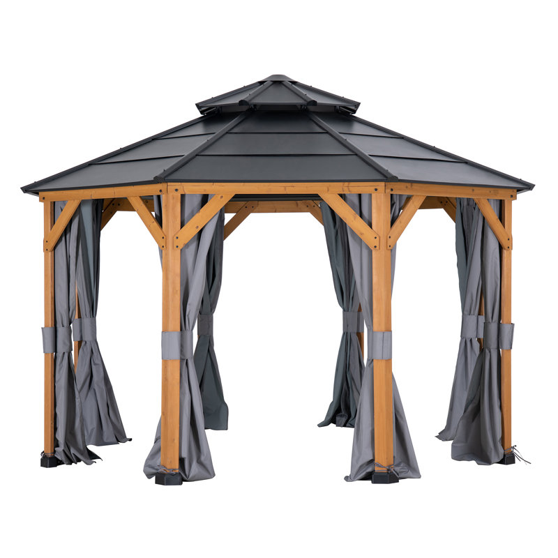 Curtain For Cedar Wood Gazebo 395cm X 395cm