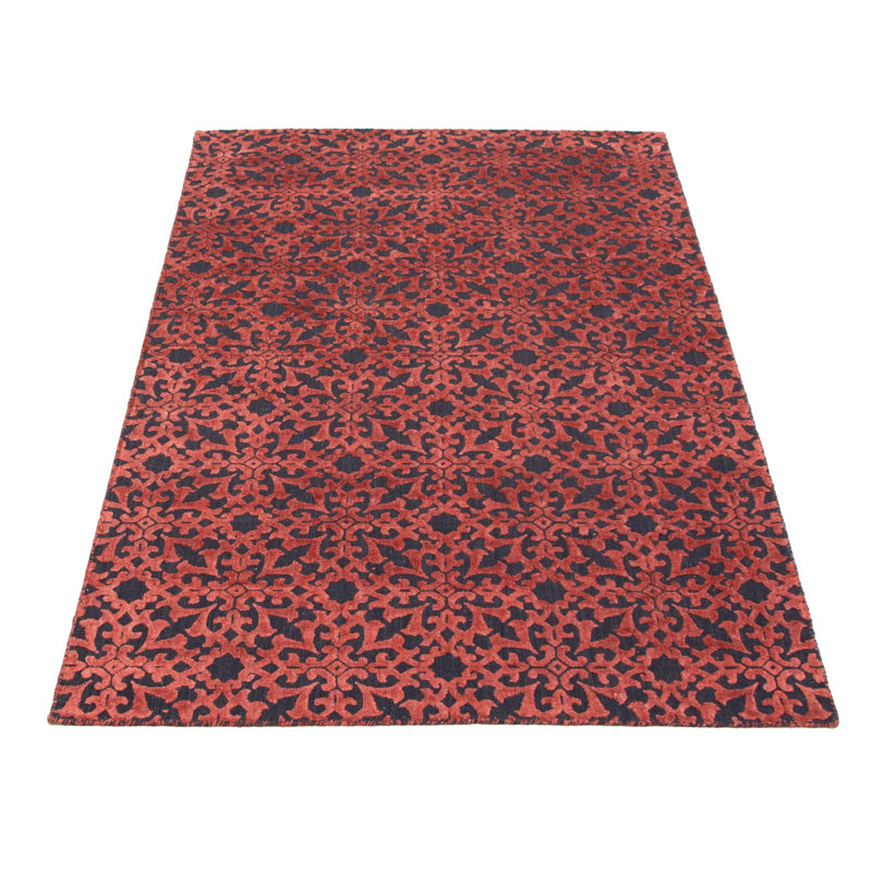 Tapis cuivre foncé noué à la main Cudahy