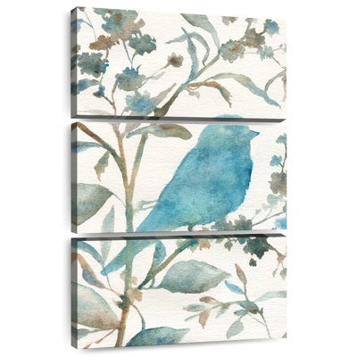Teal Bluebird Silhouette III
