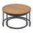 6-Piece Iron Outdoor Sectional Sofa Set Beige