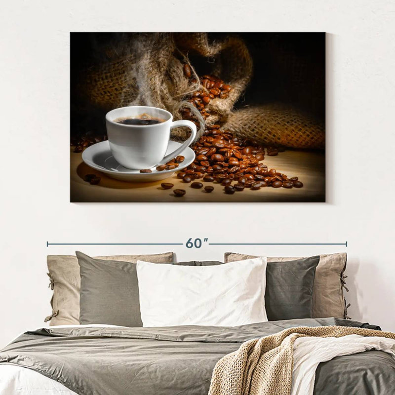 Freshly Brewed Coffee Canvas Print, 51" H x 34" W x 1.25" D