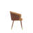 Reeva Modern Vegan Leather Upholstered Beech Wood Dining Side Chair in Camel-91028797