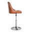  Tabouret de comptoir pivotant moderne et ajustable, tabouret de comptoir rembourré en similicuir avec relevage hydraulique et base en métal pour îlot de cuisine, bar pour le petit-déjeuner, salle à manger-107212340-128799394