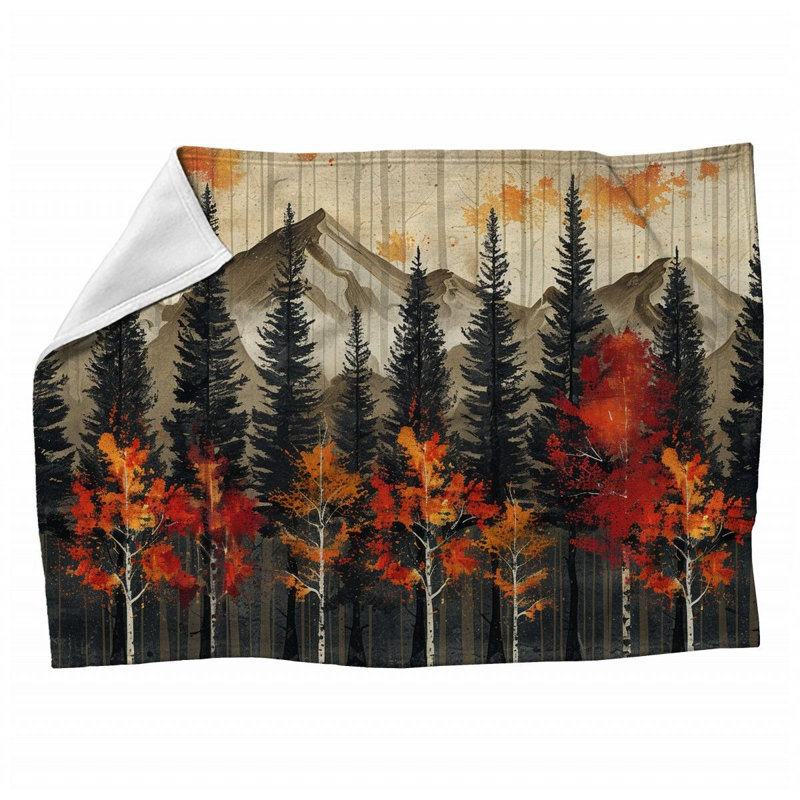  Jeté en tissage uni / mousseline, 50 po x 60 po