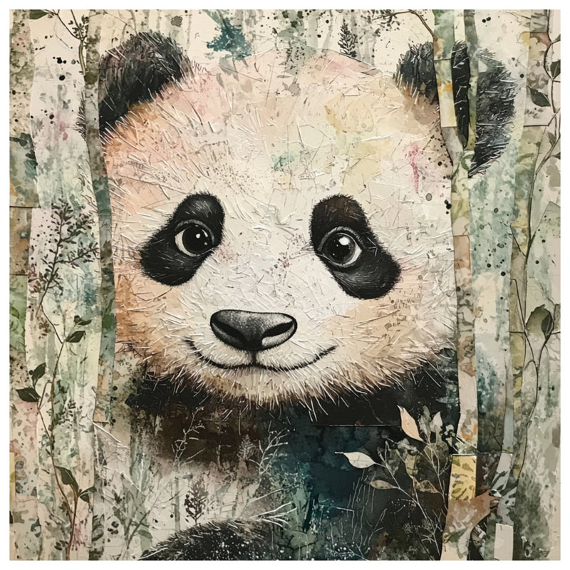Coussins Panda In Bamboo Forest, 18 x 18 pouces
