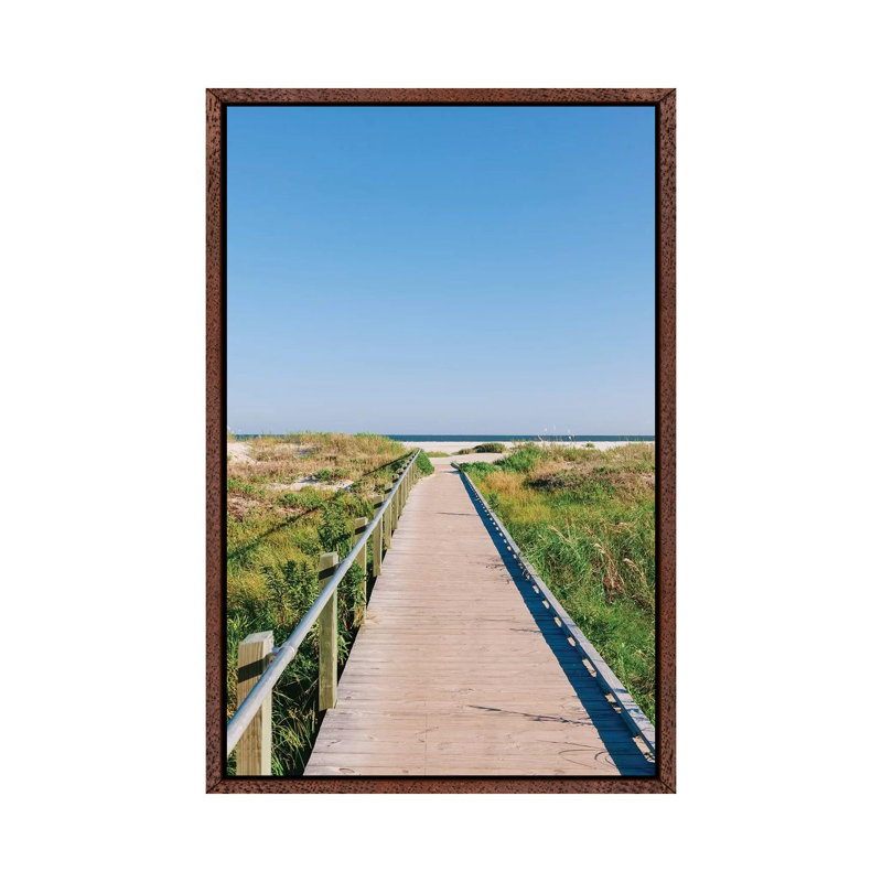 Sullivan's Island XXX by Bethany Young - Print on Canvas, 66.04cm H x 45.72cm W x 3.81cm D, Classic Brown Wood Framed