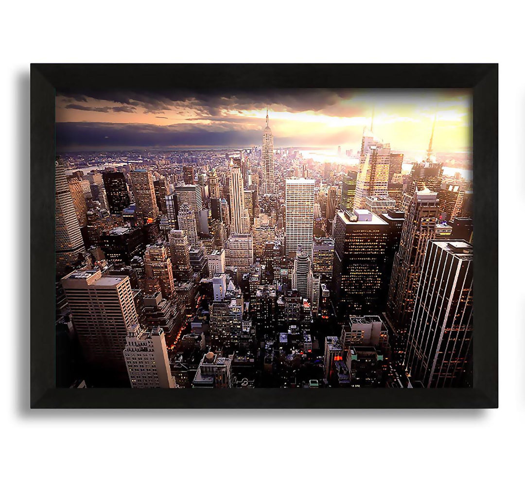 Gerahmtes Leinwandbild Manhattan Framed Print