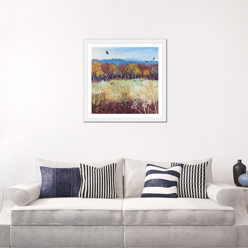 Or bruni par Jo Grundy, reproduction d’art, Papier encadré blanc, Blanc, H 24 po x l 24 po x p 1 po