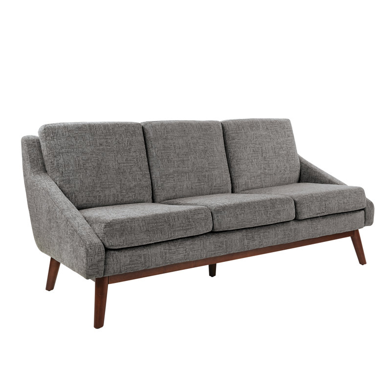 Jaquala Upholstered 27'' Sofa, Charcoal Polyester