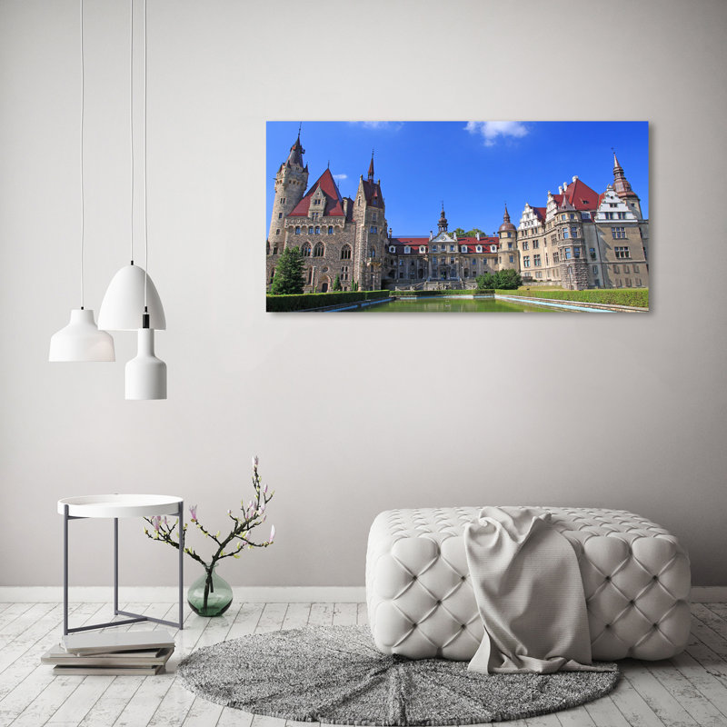 Castle Of Moszna Poland - Wrapped Canvas Print