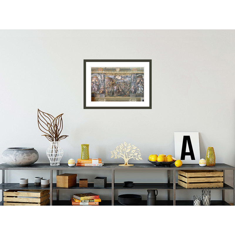 «Constantin's Vision of the Cross» par Raphael, impression giclée encadrée, H 21,39 po x l 29,5 po