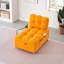 Un canapé convertible en tissu de 40,20 pouces de long, un canapé-lit convertible, pour le bureau d'un salon - orange-1427019551