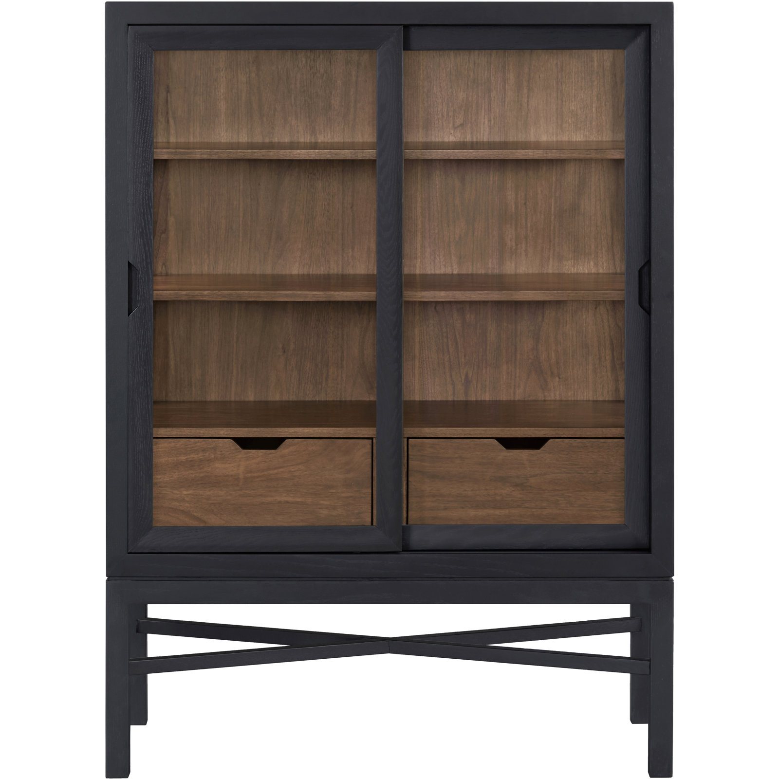 Marin 40" Oak Bookcase, (4 Shelves) 55"H x 40"W x 18"D