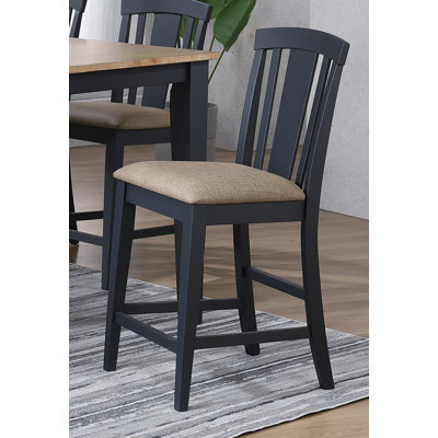 Derbyshire Solid Wood Fan Back Counter Bar Stool