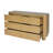 Mari 60 in. W Rectangular Wood 6 Drawer Dresser