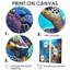 «Blue Sea Turtle World» - art mural bleu-250708414-250708390-250708385
