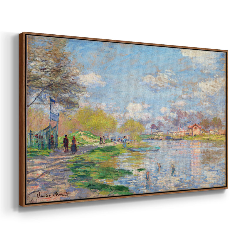 " Monet " by Claude Monet, 25" H x 17" W x 2" D, Walnut