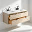 Meuble-lavabo flottant double 60 po avec dessus en pierre reconstituée 60 po-1443329793