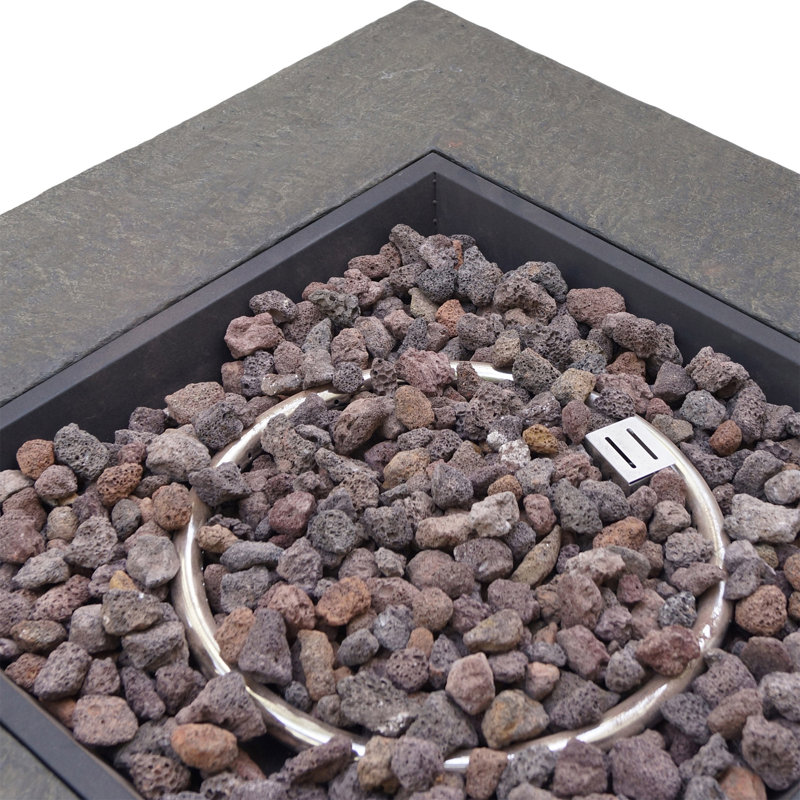 STONEWALL 32” SQUARE PROPANE FIRE PIT.