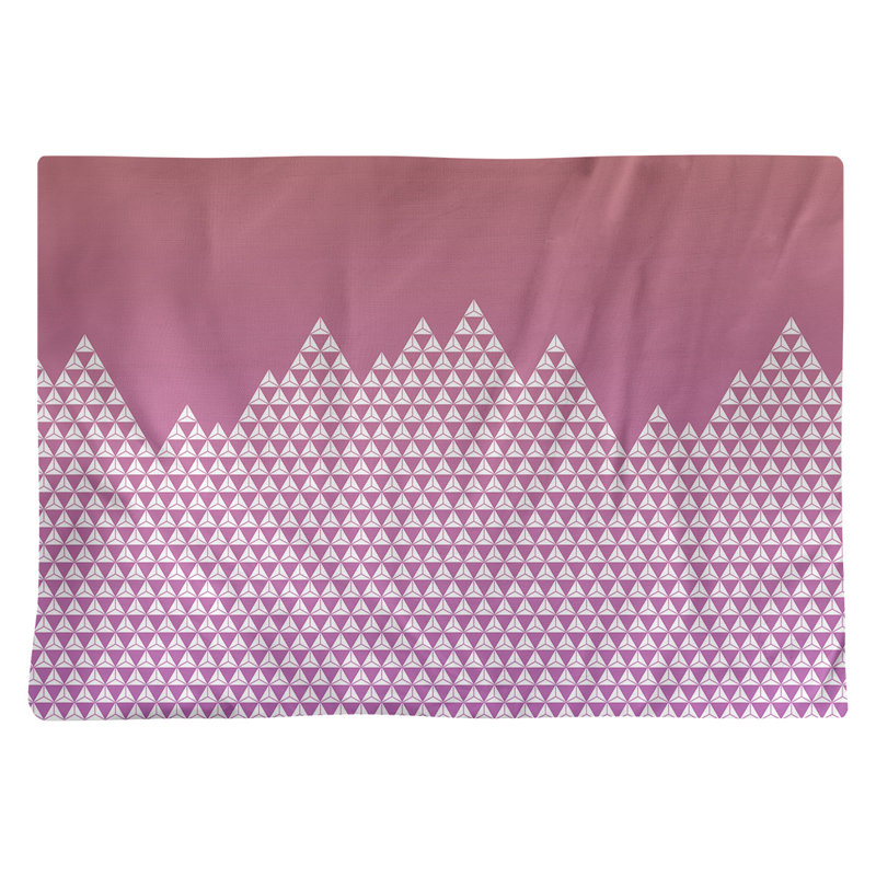 Napperon en coton 18 po Mountain, Orange / mauve
