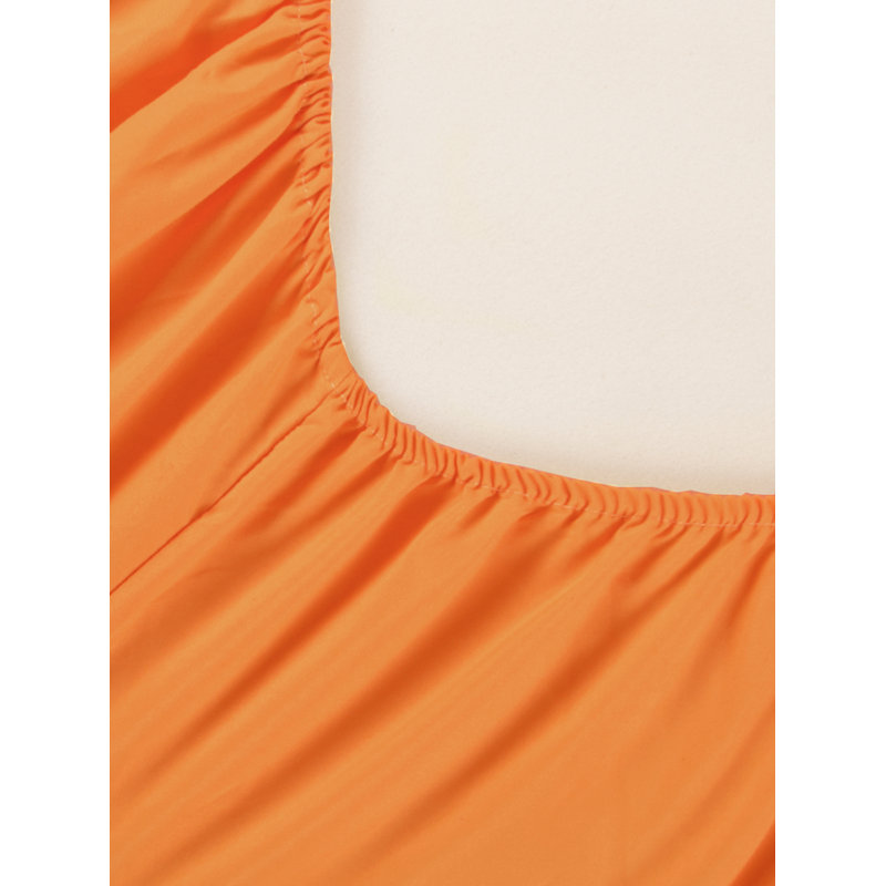 Microfiber Fitted Sheet, Orange, California King