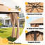 10 pi. L 10 pi. X P 10 pi. Pavillons de jardin avec rideau et toit arqué-133703461