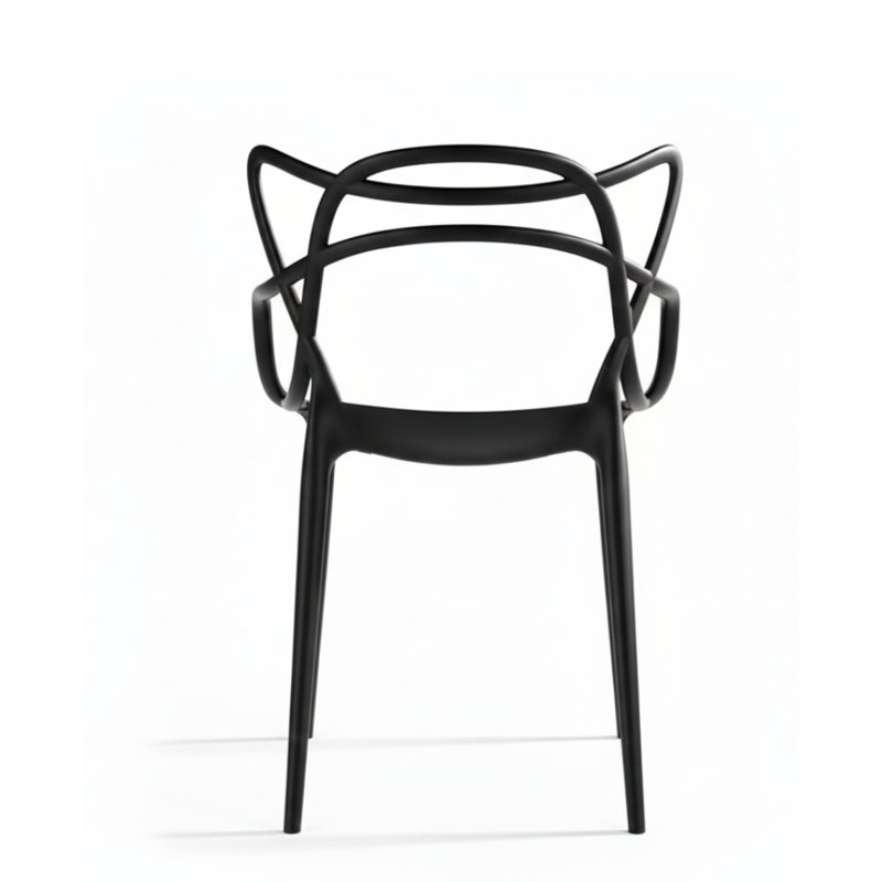 Chaise robuste Maria, Noir