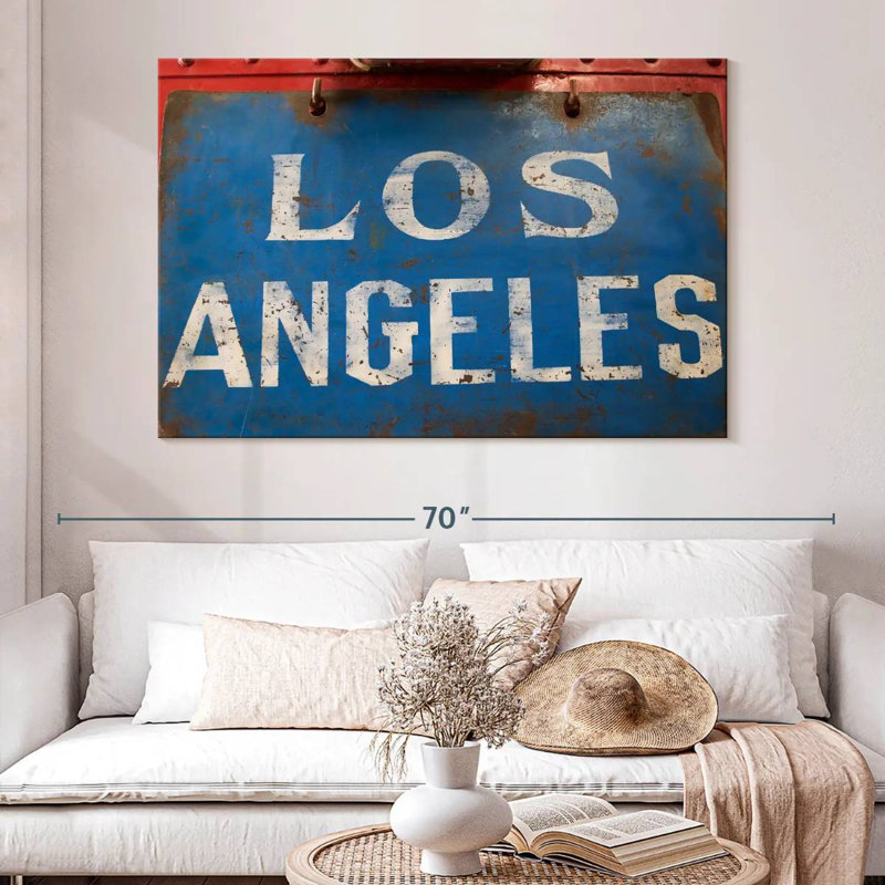 Enseigne rétro Sirci Los Angeles, H 34 po x l 51 po
