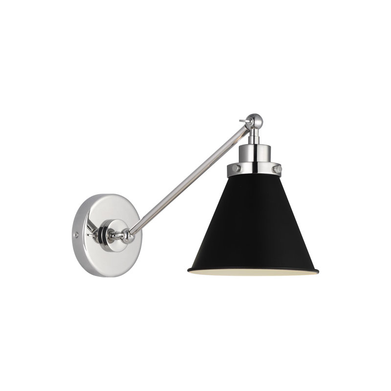 Wellfleet 1 - Light Swing Arm, Silver, Black