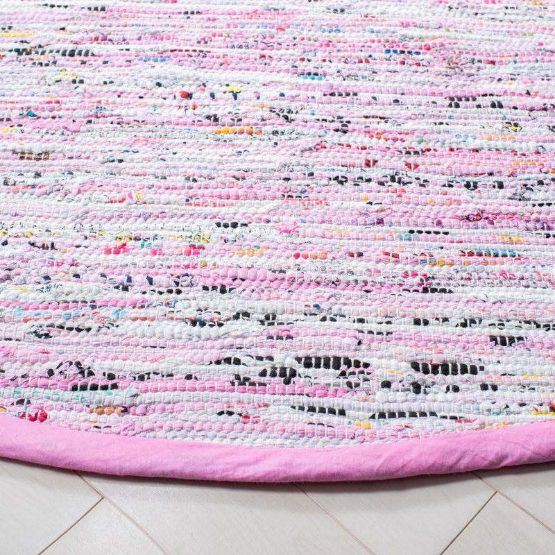 Fales Rug Hand Woven Cotton Rug, Round 6'