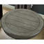 Table d'appoint en bois gris sur piédestal - H 26,5 po, ronde de style classique avec hauteur ferme
