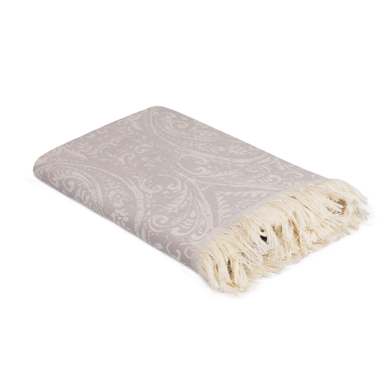 Serviette de plage 100% coton Lawlor, Beige
