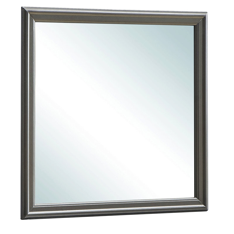 Miroir moderne, miroir avec cadre noir métallique