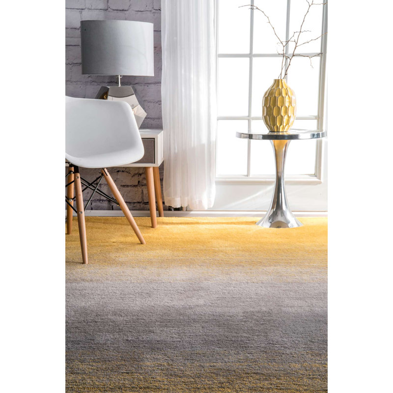Ombre Hand Woven Shag Area Rug, Rectangle 122 x 183cm