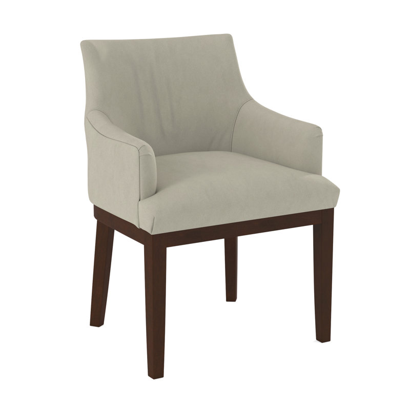 19'' H Upholstered Armchair, Pecan, Evolution Pumice