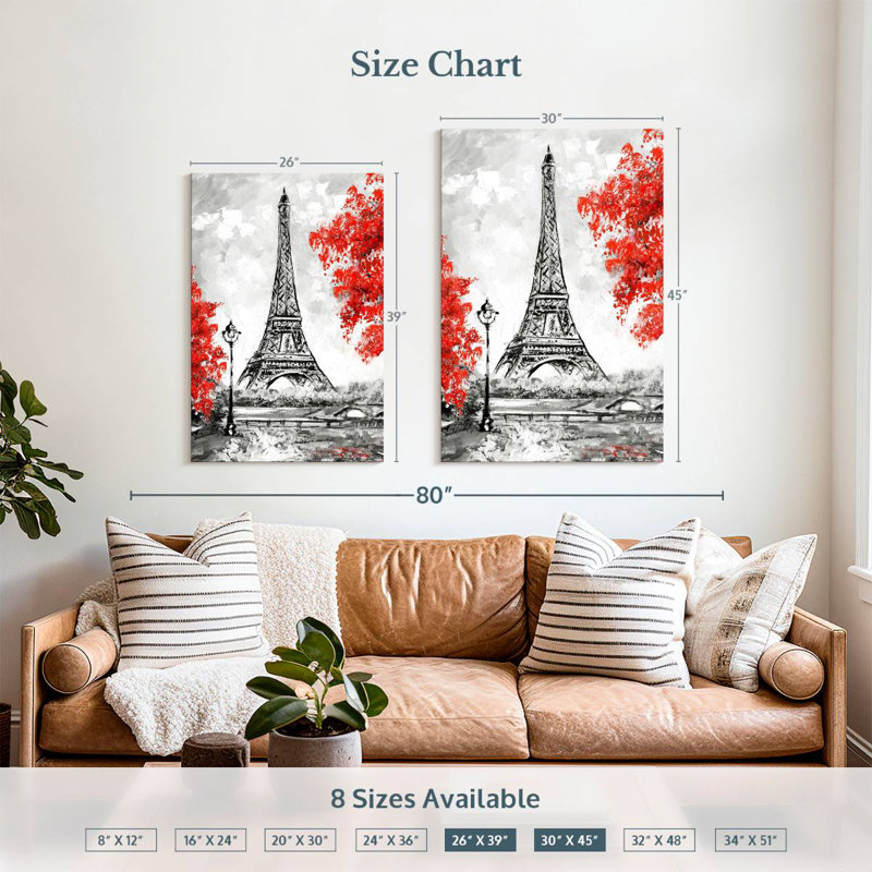 Aime Tour Eiffel Paris, H 39 po x l 26 po