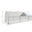 Grand poulailler en métal avec cage de volaille et poulailler avec cage imperméable et anti-ultraviolet-448781376