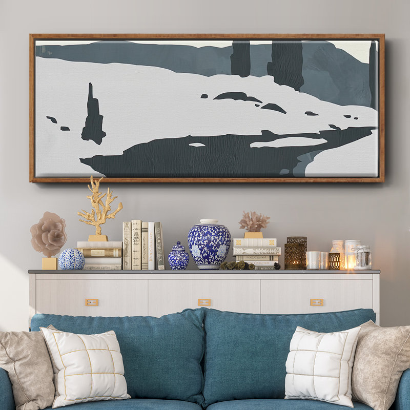 Cutter Island II, reproduction d'art sur toile, H 12 po x l 30 po x P 1,5 po, Noyer