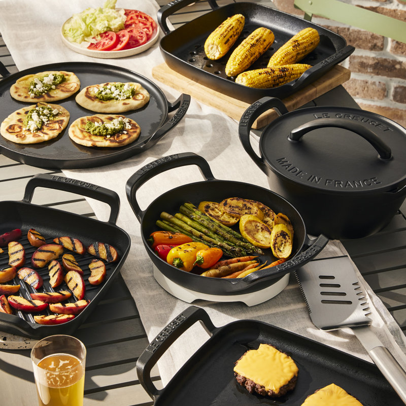 Le Creuset Cast Iron Outdoor Collection Square Grill 26cm