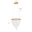 Luminaire suspendu moderne 13,78 pouces à DEL or 3000K