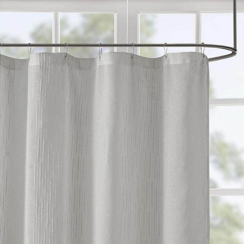 Rideau de douche diaphane, Gris