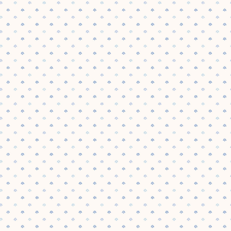 Capehart 25.4m x 53cm Matte Wallpaper Roll, Blue/White