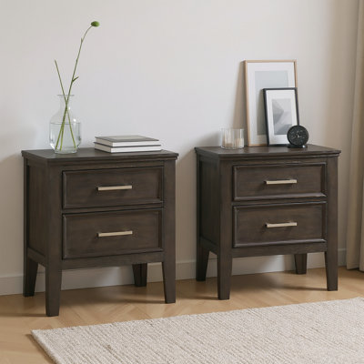 Jonnathan Wood Nightstand (Set Of 2)