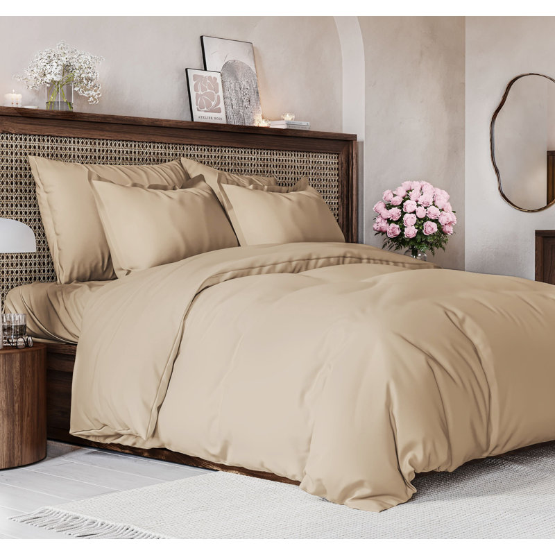 Premium 3-Piece Duvet Cover Set - Hotel Quality Soft & Cooling Comforter Cover With Zipper & Matching Pillowcases, King