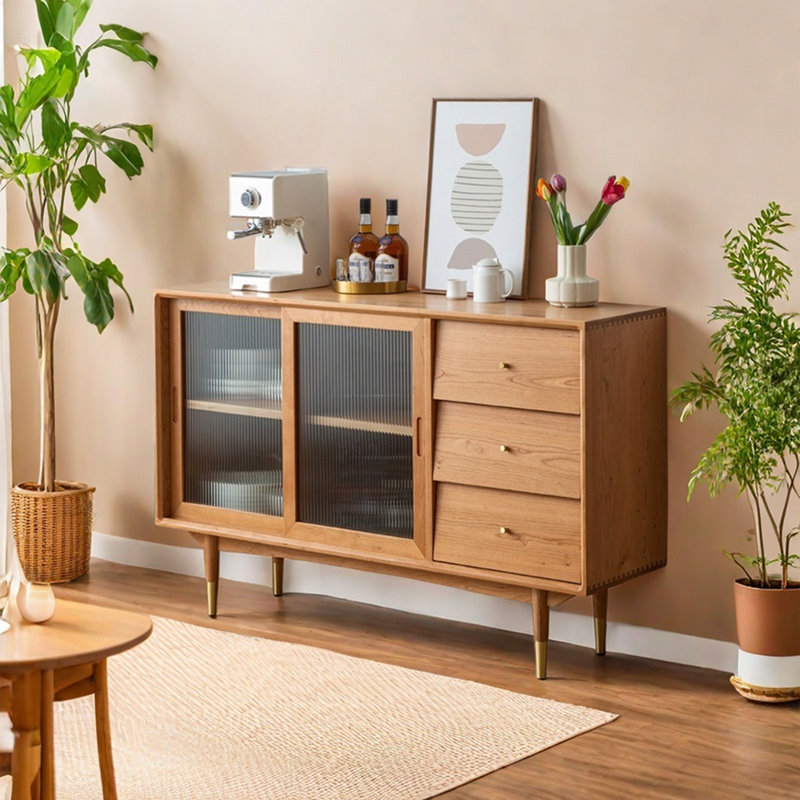 Nordic Style Solid Wood Sideboard