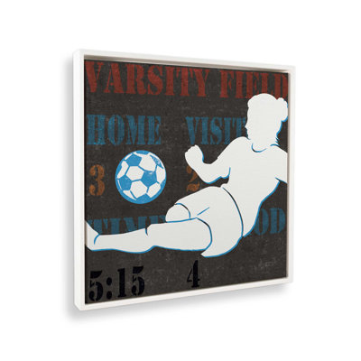 Reproduction d'art sur tableau de pointage de soccer féminin v2 par Michael Mullan