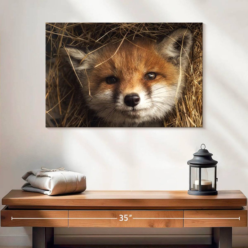 Renard coucou, H 16 po x l 24 po