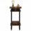 Table de bout haute Turn N Tube avec panier en pin ambre et table de chevet noire