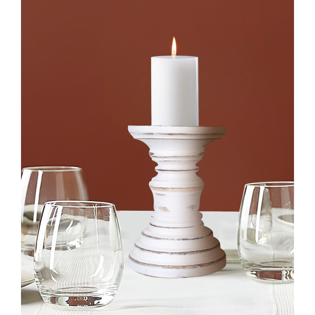 Wooden Candlestick