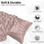 Pack of 2 Silky Soft Satin Striped Microfiber Pillow Covers - Luxury Look, Easy Care, Standard Size-1046225836